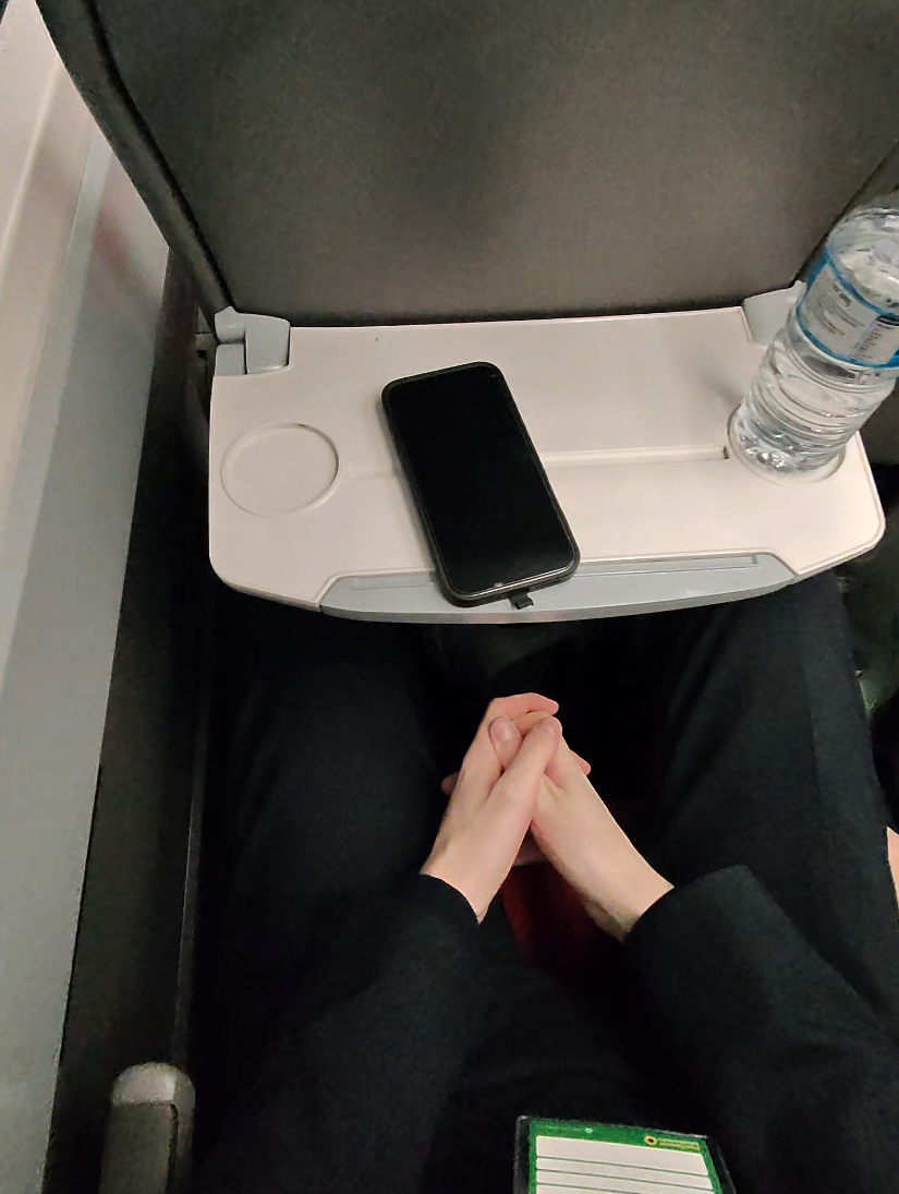 Niall Horn early in the morning before the High Court hearing, waiting for medication to take effect